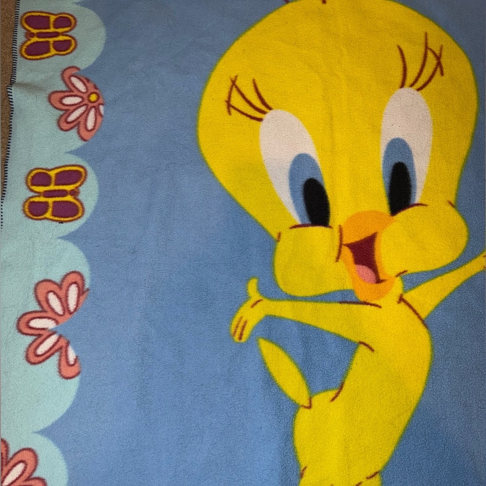 Vintage Tweety Bird Blanket - Picture 2 of 5
